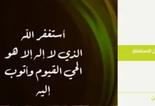 أستغفر الله العظيم وأتوب إليه : باب كل فرج وخير وعلاج كل مهموم ومكروب
