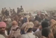 الشيخ محمد الزايدي أثناء استقباله في الجوف