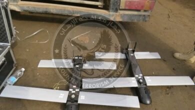 شحنة اسلحة تم ضبطها في ميناء عدن