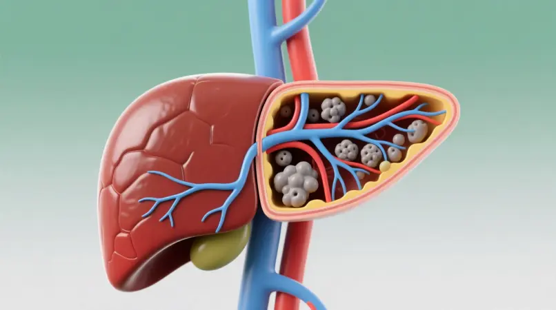 صورة تبين الكبد في جسم الانسان